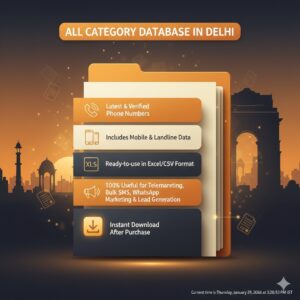 All Category Database In Delhi